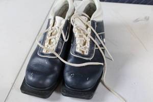 lot 34 image: Alpina Blue and White Ski Boots Size 39