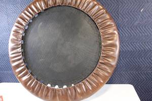 lot 43 image: Used Fitness Mini Trampoline with Brown Cover