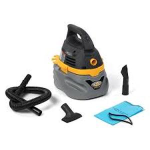 lot 16 image: Lot of Stinger 2.5 Gallon 1.75 Peak HP Small Shop Vacuum Wet Dry Vac with Filter Bag, Hose, Utility Nozzle and Car Nozzle Attachments   Customer Returns See Pictures