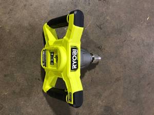 lot 22 image: RYOBI ONE 18V HP 12 in. Brushless Cordless Mud Mixer (Tool Only)   Customer Returns See Pictures