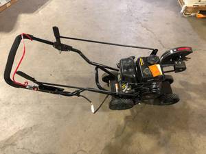 lot 36 image: Legend Force 9 in. 79 cc Gas Powered 4-Stroke Walk Behind Landscape Edger Missing Screws   Customer Returns See Pictures