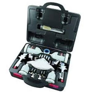 lot 57 image: Husky HVLP and Standard Gravity Feed Spray Gun Kit   Customer Returns See Pictures