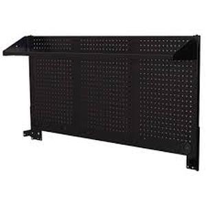 lot 64 image: Husky Modular 52 in. W Standard Duty Black Pegboard Attachment  Customer Returns See Pictures