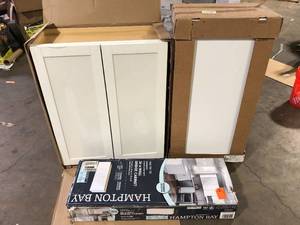 lot 41 image: Lot of Assorted Kitchen Cabinets Various Models and Conditions Customer Returns See Pictures