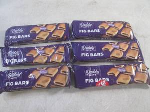 lot 50 image: (B-1) 6 Packages of Fig Bars Made w...