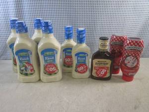 lot 87 image: (B-4) Assorted Bottles of Ranch Dre...