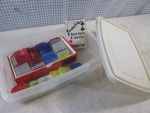 lot 149 image: (BS) Vintage Poker Chips and Deck o...