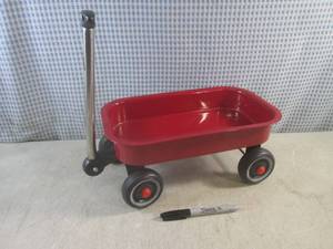 lot 153 image: (FS) Small Metal Red Wagon - Sharpi...