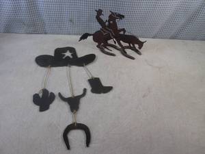 lot 178 image: (BSB) Metal Laser Cut WesternCowbo...