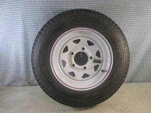 lot 181 image: (F-3) Trailer Wheel - 5 Lug 12x4 Ri...