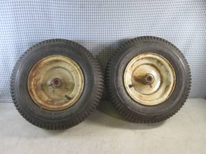 lot 182 image: (F-3) 2 Lawn Equipment Wheels 4.80...
