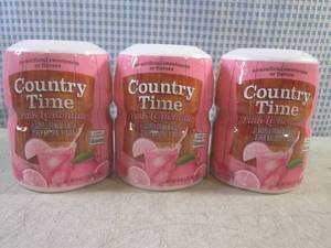 lot 194 image: (B-3) 3 Containers of Country Time ...