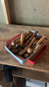 lot 1518 image: Set of Vintage Woodworking Tool Handles