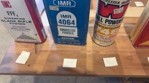 lot 1551 image: Assorted Collection of Smokeless Powder Containers