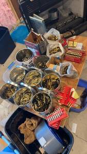 lot 1560 image: Collection of Mixed Firearm Components and Brass Casings