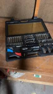 lot 1600 image: Comprehensive Socket and Wrench Tool Set in Carrying Case