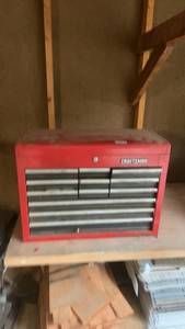 lot 1603 image: Craftsman Tool Chest with Drawers and Assorted Tools