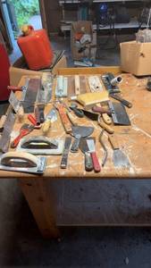 lot 1620 image: Diverse Collection of Drywall and Masonry Hand Tools
