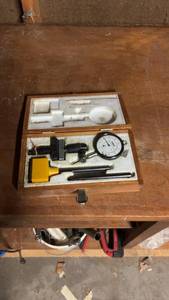 lot 1626 image: Vintage NSK Dial Gauge Set in Wooden Case