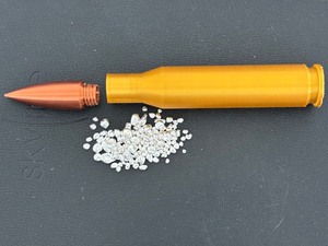 lot 13 image: 16 Grams Silver Shot in Plastic Bullet