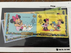 lot 37 image: 1982 Walt Disney 12 Days of Christmas Stamps