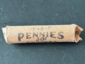 lot 128 image: Lincoln Wheat Cent Roll