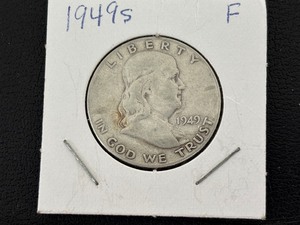 lot 64 image: 1949-S Franklin Half Dollar