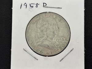 lot 68 image: 1958-D Franklin Half Dollar