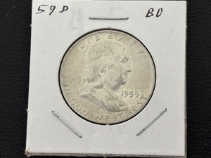 lot 69 image: 1959-D Franklin Half Dollar
