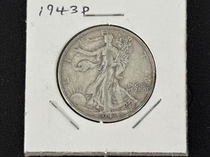 lot 81 image: 1943-D Walking Liberty Half Dollar