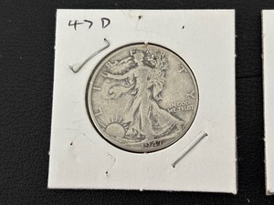 lot 87 image: 1947-D Walking Liberty Half Dollar