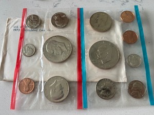 lot 106 image: 1973 P & D Mint Set