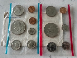 lot 107 image: 1974 P & D Mint Set