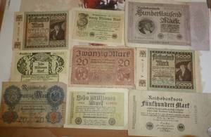 1920's German marks