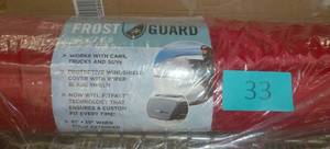 lot 33 image: TWO windsheild frost shield covers BlackRed