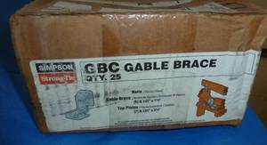 lot 68 image: 3 Boxes of Gable Brace plus extra