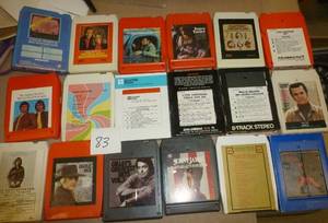 lot 83 image: 35 8-track tapes