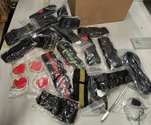 lot 91 image: guitar straps, sets of strings, picks, pitch pipes