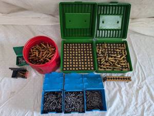 lot 2 image: 6mm PPC Brass Casings & Bullets