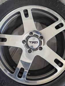 lot 8 image: Set of 4 TRD Alloy Wheels