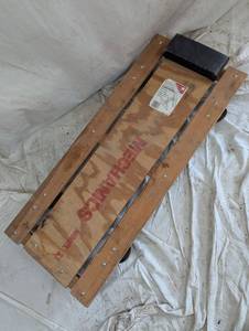 lot 26 image: Wooden Mechanics Creeper with Heavy Duty Casters