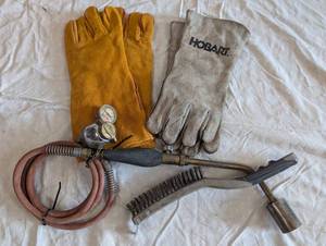 lot 66 image: Welding Torch Set with Gloves and Accessories