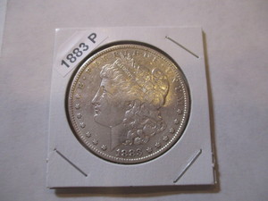 lot 5 image: 1883-P Morgan Silver Dollar