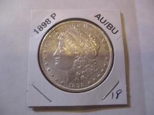 lot 18 image: 1898-P Morgan Silver Dollar - Excellent Condition