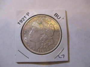 lot 27 image: 1921-P Morgan Silver Dollar - Excellent Condition