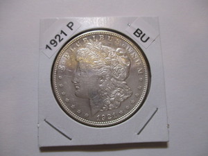 lot 30 image: 1921-P Morgan Silver Dollar - Excellent Condition