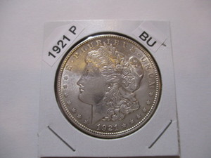 lot 31 image: 1921-P Morgan Silver Dollar - Excellent Condition