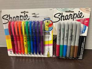 lot 18 image: Sharpie Highlighters and Metallic Markers