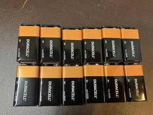 lot 38 image: Duracell 9-Volt Batteries