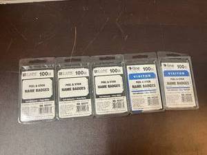 lot 107 image: Name Badge Stickers
